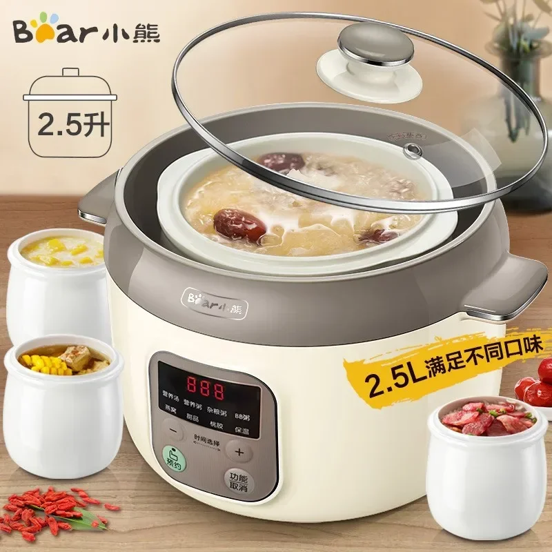 Slow Cooker Ceramic - Bear Stew Electric Stew Pot Ceramic