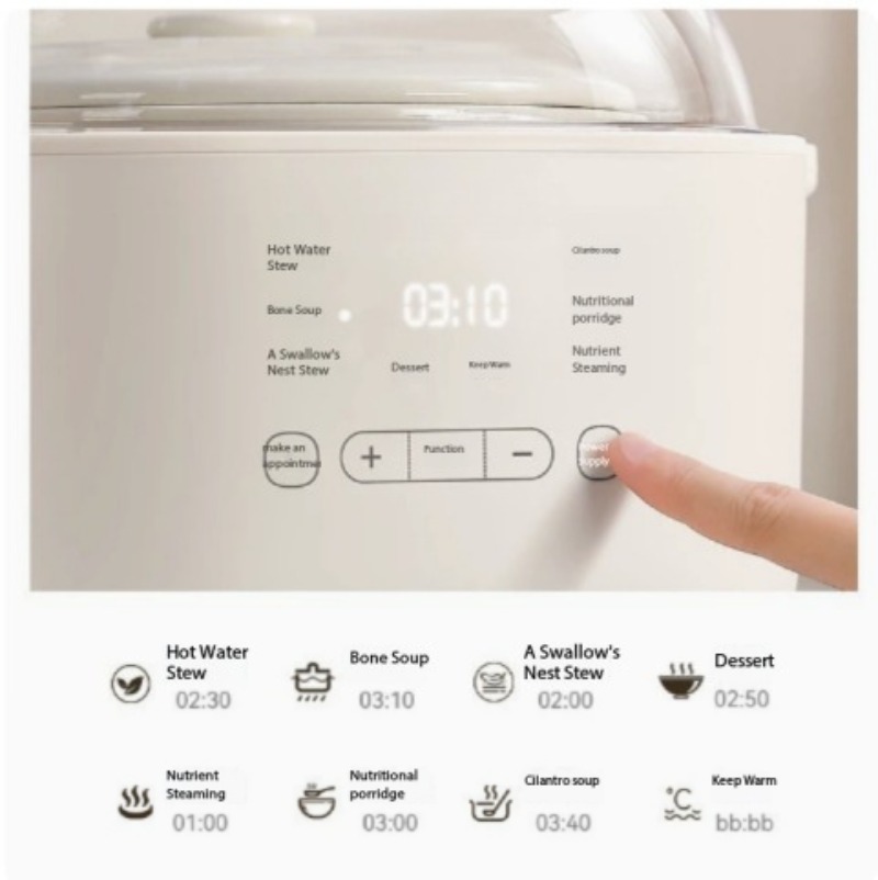 4.5L Automatic Ceramic Water S - Slow Cooker Ceramic ulasan dan harga