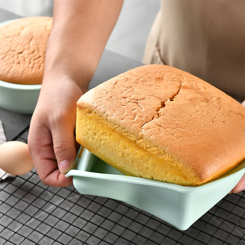 1/4Pcs Silicone Square Cake Mo - Kitchen Appliances For Baking ulasan dan harga