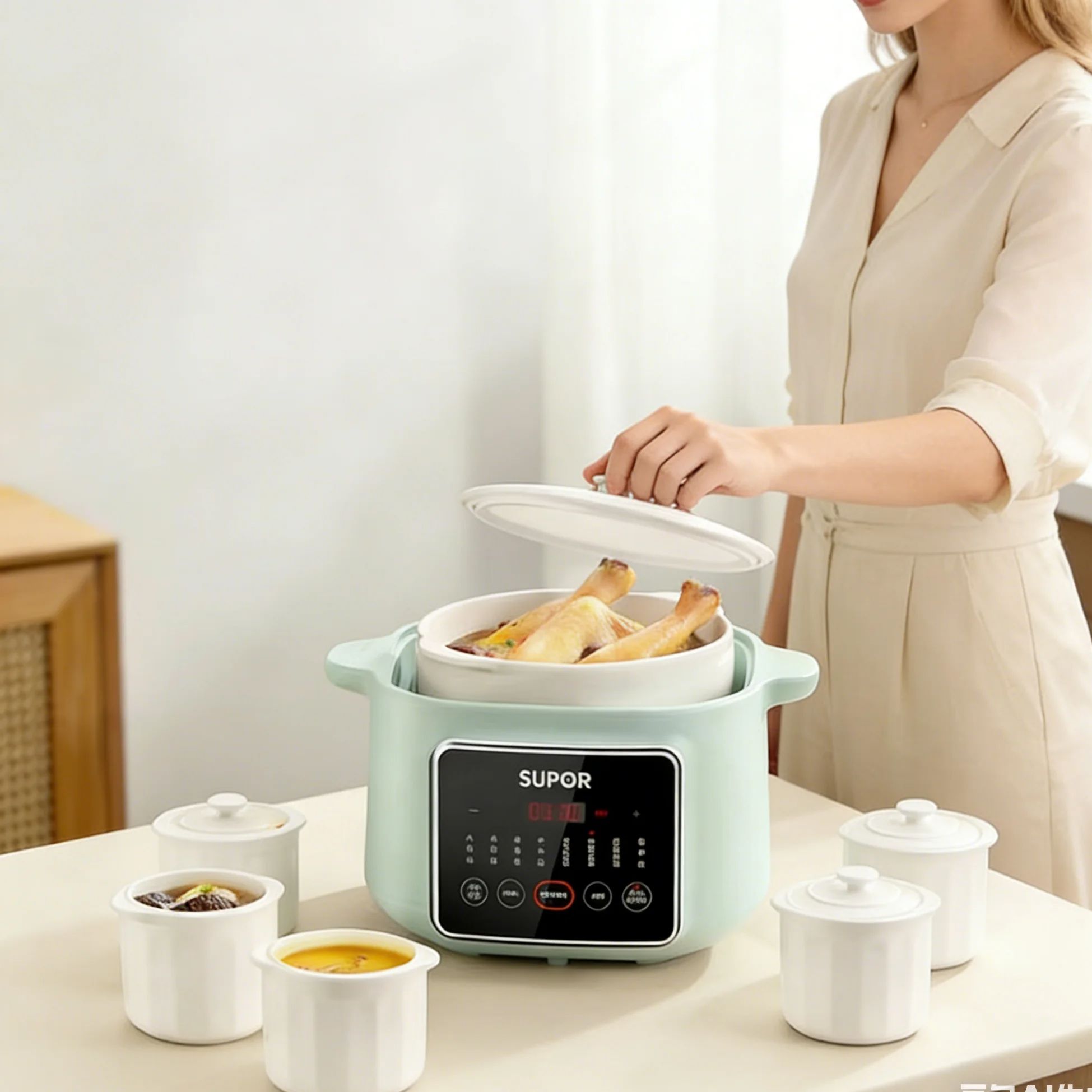 SUPOR Ceramic Multi-Functional - Slow Cooker Ceramic ulasan dan harga