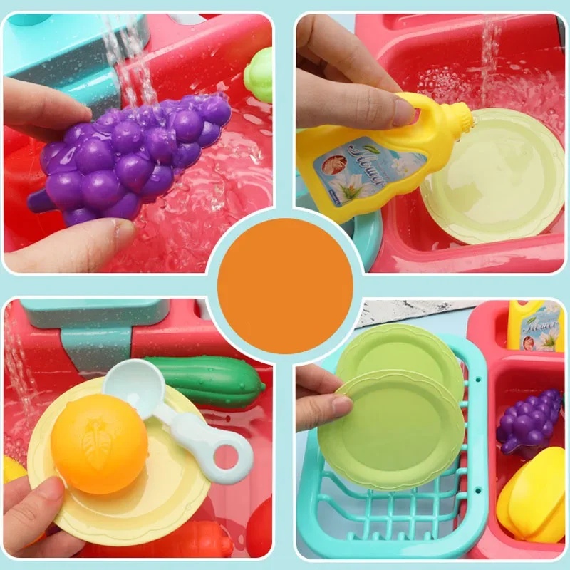 Kitchen Toy Plastic Dish‑Wash  - Kitchen Appliances Kids ulasan dan harga