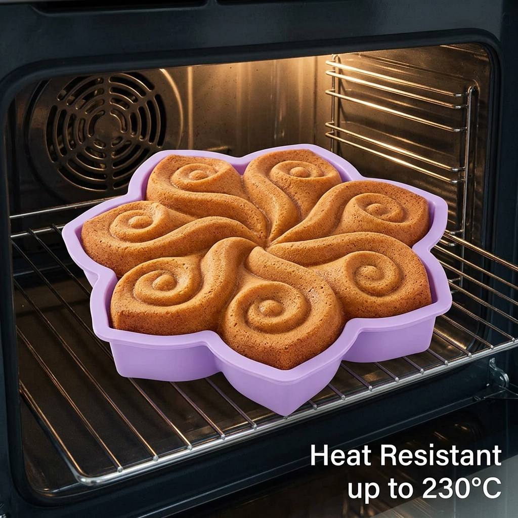Large Flower Silicone Cake Mol - Kitchen Appliances Packages ulasan dan harga