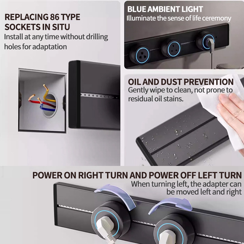 Socket Power Rail Socket Conce - Kitchen Appliances Uk ulasan dan harga