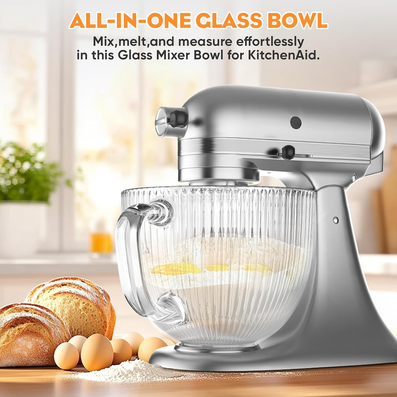 GVODE Glass Bowl for Kitchenai - Stand Mixer Bowl ulasan dan harga
