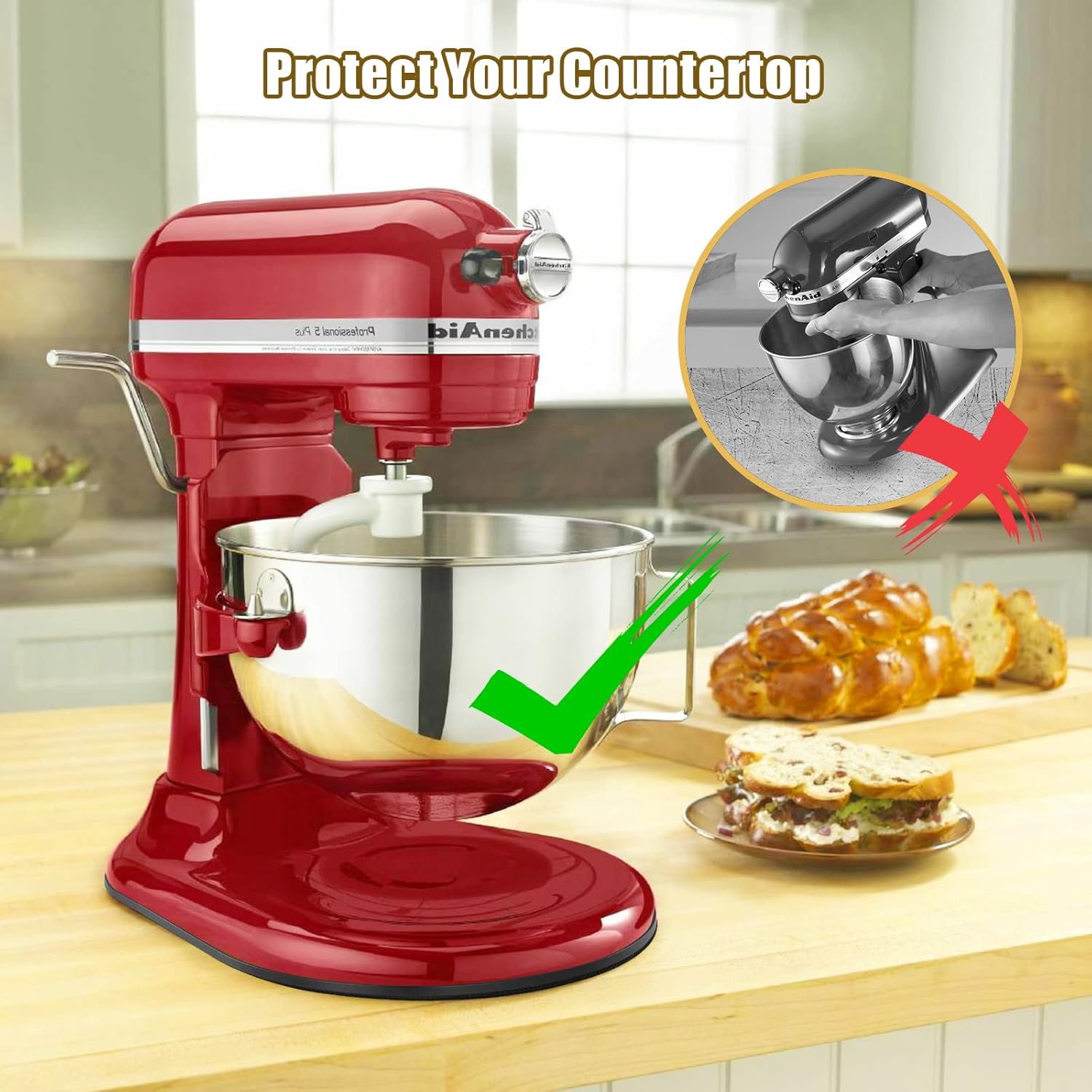 Sliding Mat for Kitchenaid Mix - Stand Mixer Bowl ulasan dan harga