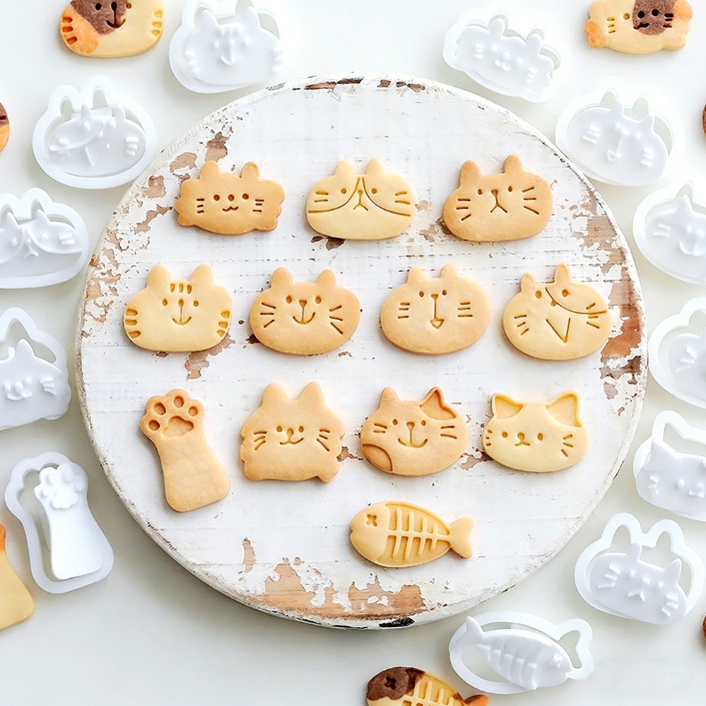 Cute Kitten DIY Stamp Cookie C - Kitchen Appliances For Baking ulasan dan harga