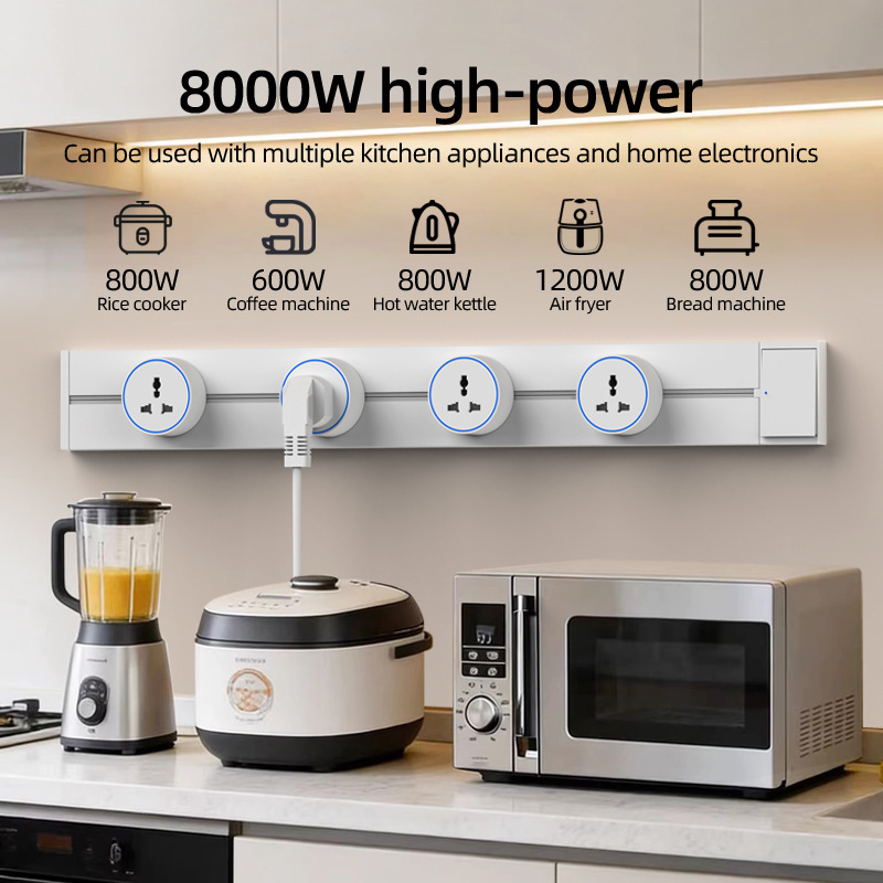 White Home Movable Power Track - Kitchen Appliances Uk ulasan dan harga