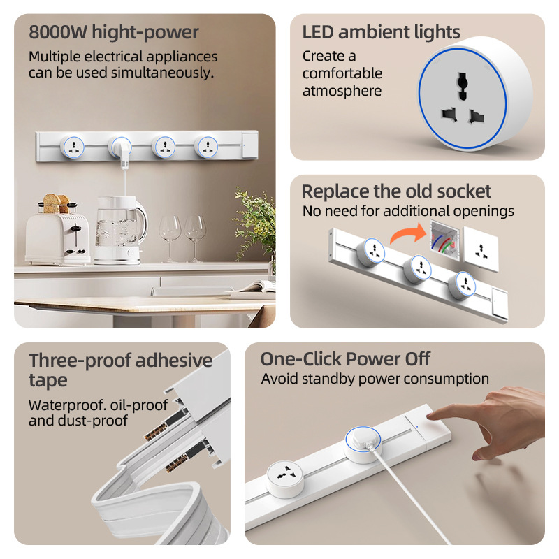 White Home Movable Power Track - Kitchen Appliances Uk ulasan dan harga