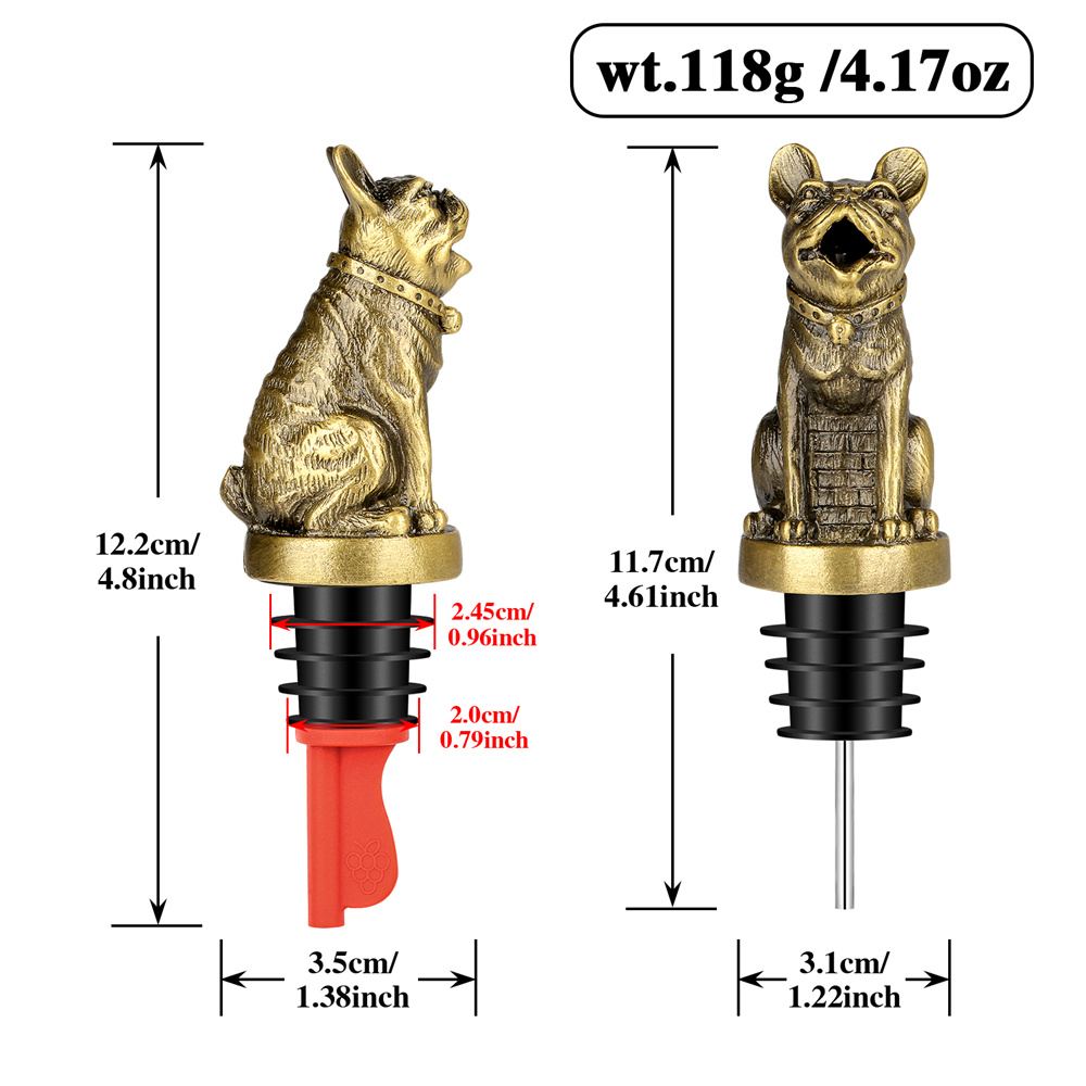 Cute French Bulldog Wine Pouer - Kitchen Appliances Packages ulasan dan harga