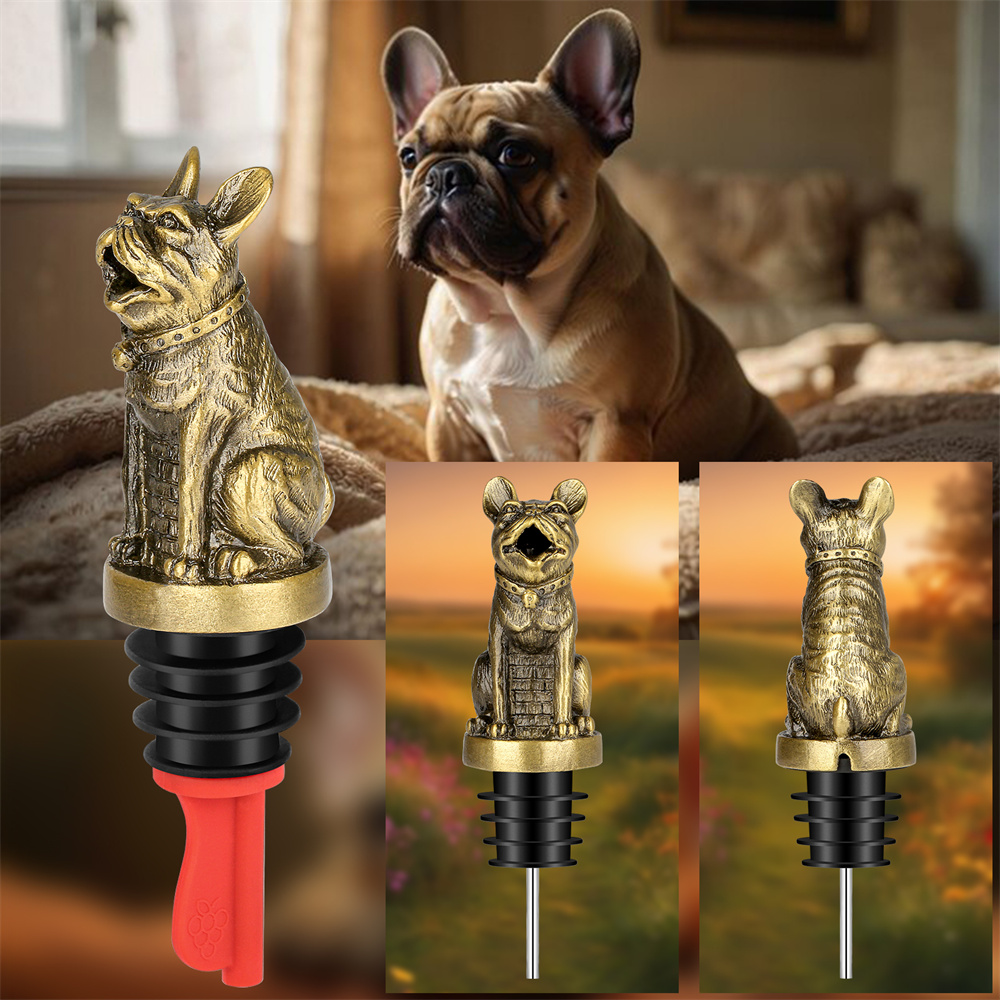 Cute French Bulldog Wine Pouer - Kitchen Appliances Packages ulasan dan harga
