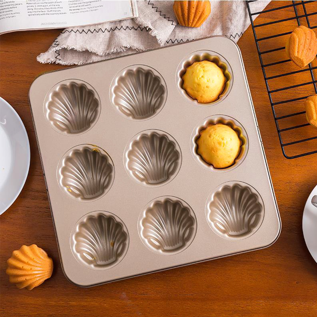 Madeleine Mold Shell Shape Bak - Kitchen Appliances For Baking ulasan dan harga