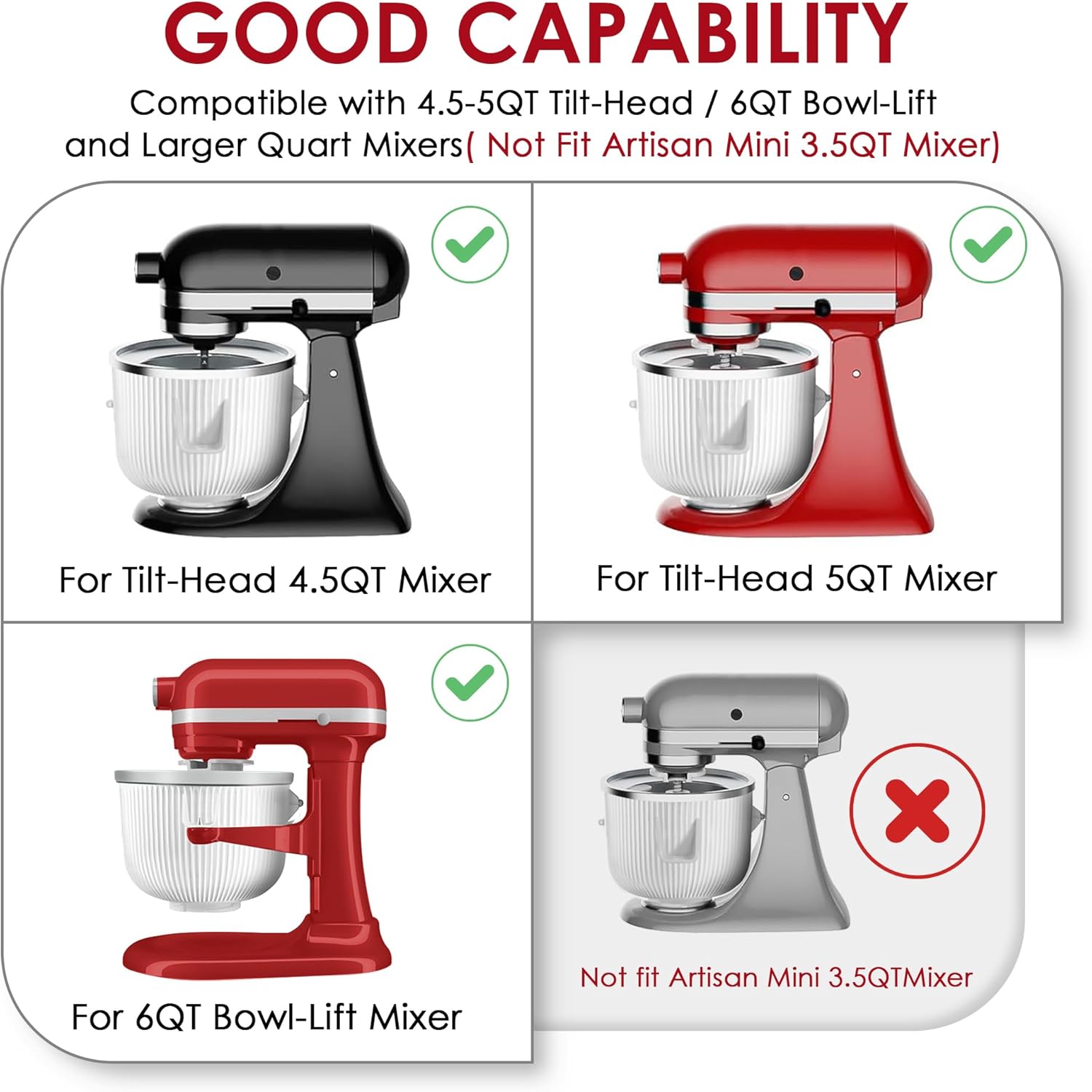 Ice Cream Maker Attachment for - Stand Mixer Bowl ulasan dan harga