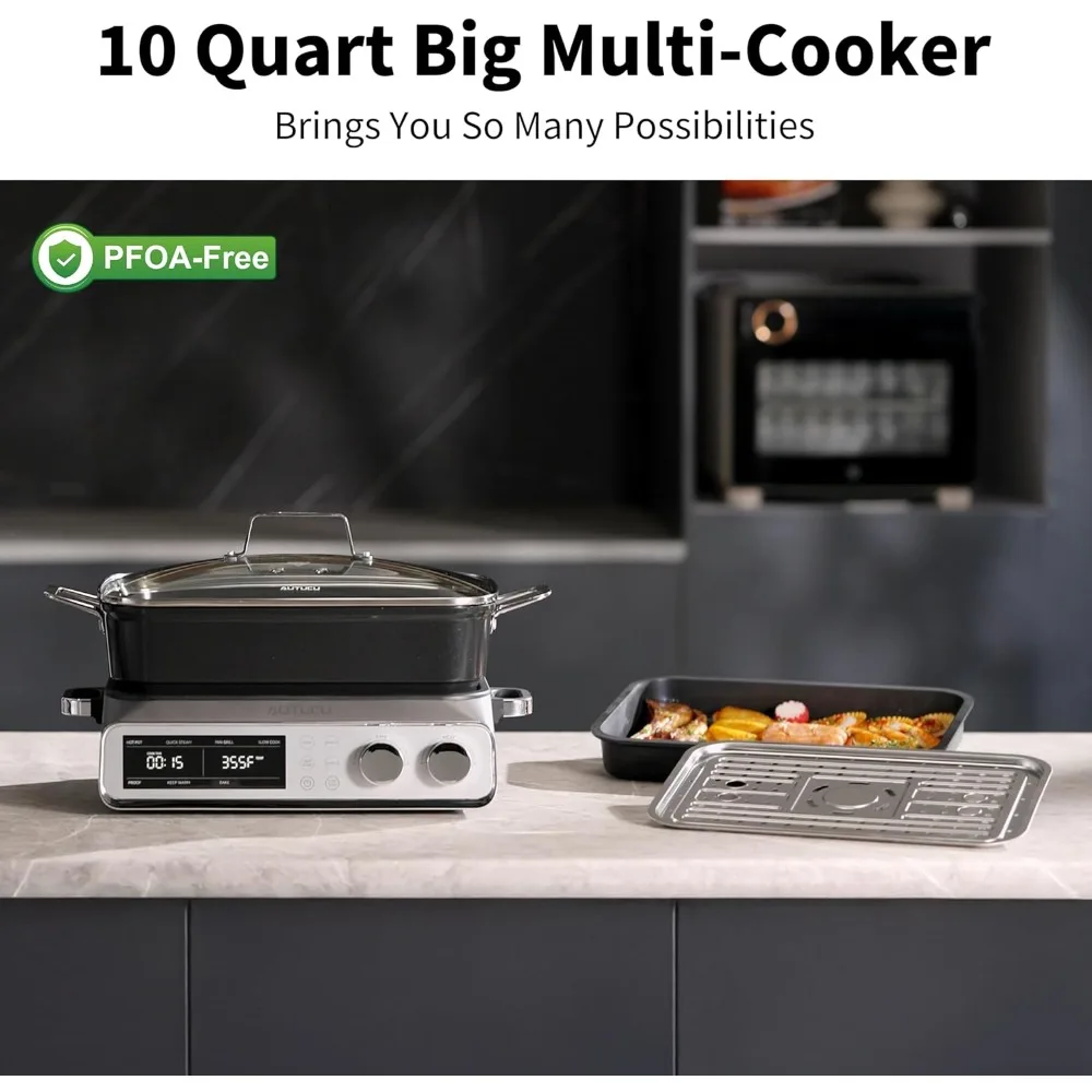US Shipping Programmable Slow  - Slow Cooker Ceramic ulasan dan harga