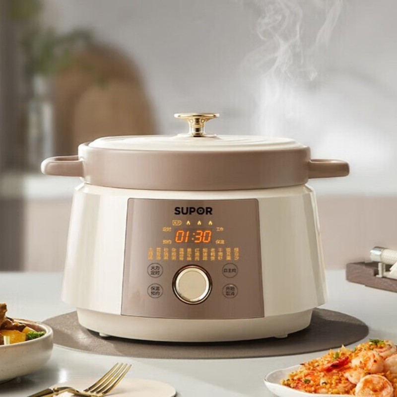 4L Ceramic Household Electric  - Slow Cooker Ceramic ulasan dan harga